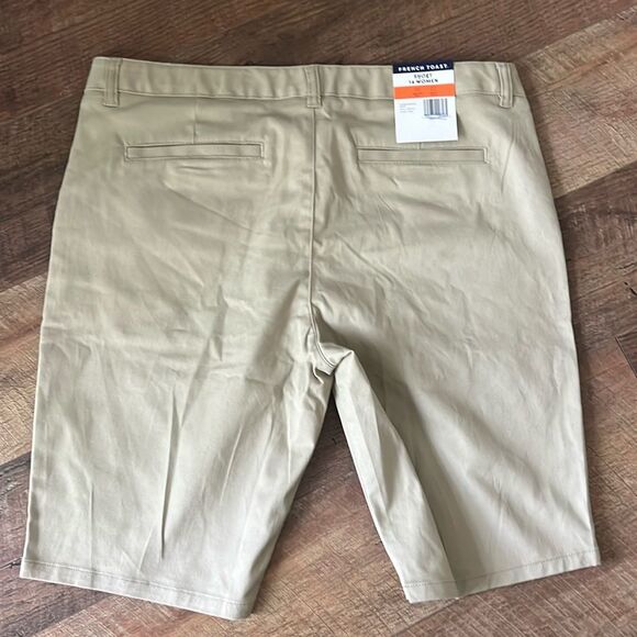 NWT French Toast Khaki Women’s Chino Shorts Sz 14 - Picture 12 of 12
